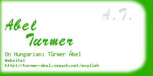 abel turmer business card