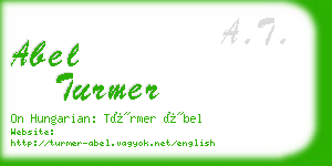 abel turmer business card